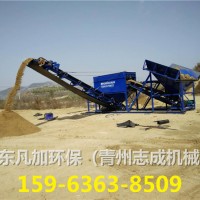 海沙淡化機械生產線加水輪式洗砂機現(xiàn)場指導安裝