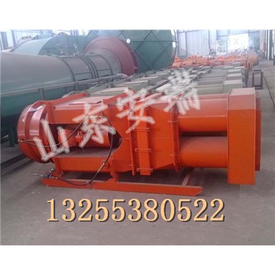 KCS150D濕式除塵風機安裝示意圖，軸