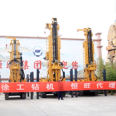 液壓頂驅(qū)式履帶鉆機(jī) 700米深井鉆機(jī) 