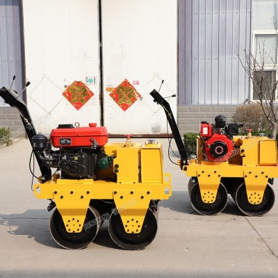 雙鋼輪柴油壓路機(jī) 小型手扶壓路機(jī) 
