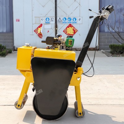 手扶式單鋼輪振動壓路機 重型路面壓