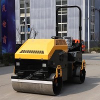 小型雙鋼輪振動壓路機 路面壓實機 3T座駕式壓路機