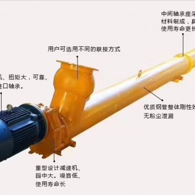 管式螺旋輸送機廠家現貨 管式螺旋輸
