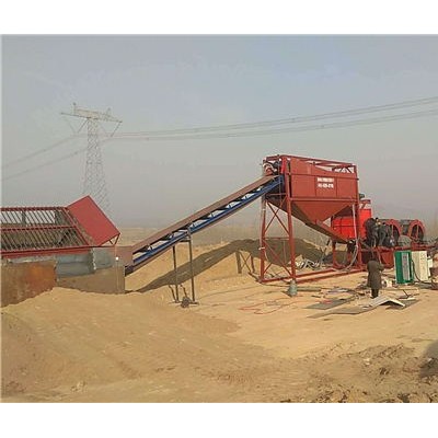 山砂洗沙機械使用輪式洗沙設備出沙